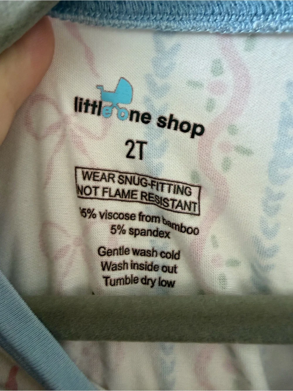 Little One Shop Two-Piece Bow Print Pajama Set - Bamboo